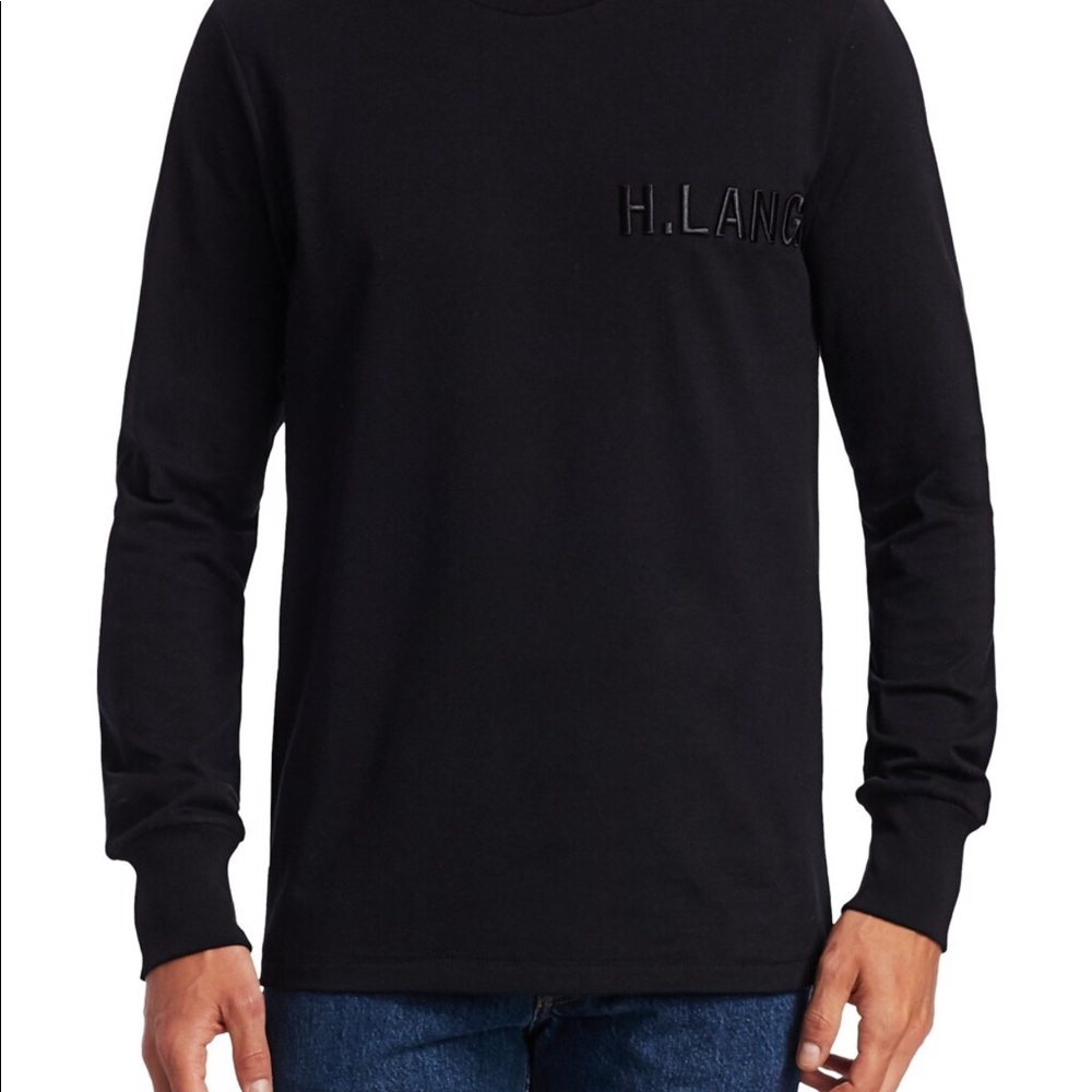 Authentic Helmut Lang logo embroidery pullover never worn but no tags